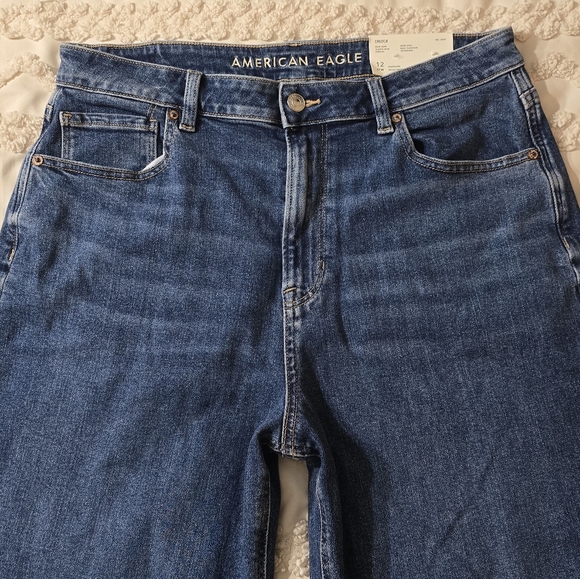 ✨SOLD✨Size 12 American Eagle Classic Blue Mom Jeans - Picture 2 of 16